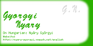 gyorgyi nyary business card